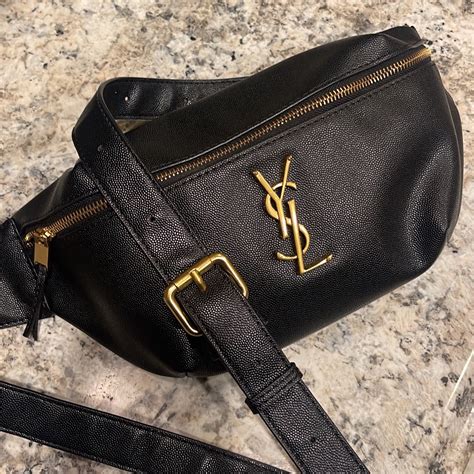 ysl black womens belt|YSL fanny pack for women.